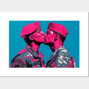 Love is Love - kissing soldiers Posters and Art